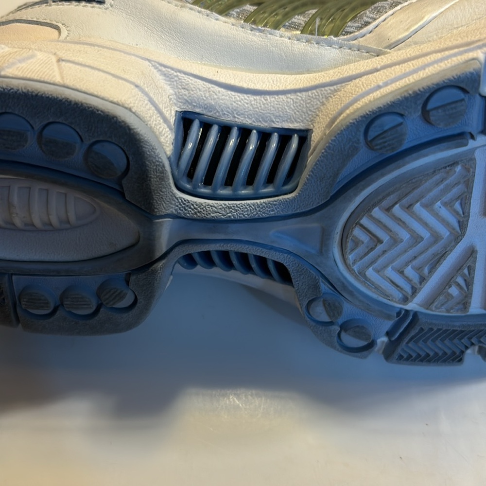 Adidas Climacool athletic shoes white with grey, blue and green size 6 - Picture 7 of 11